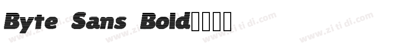 Byte Sans Bold字体转换